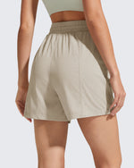 G4Free 4" High Waisted Casual Shorts with Pockets