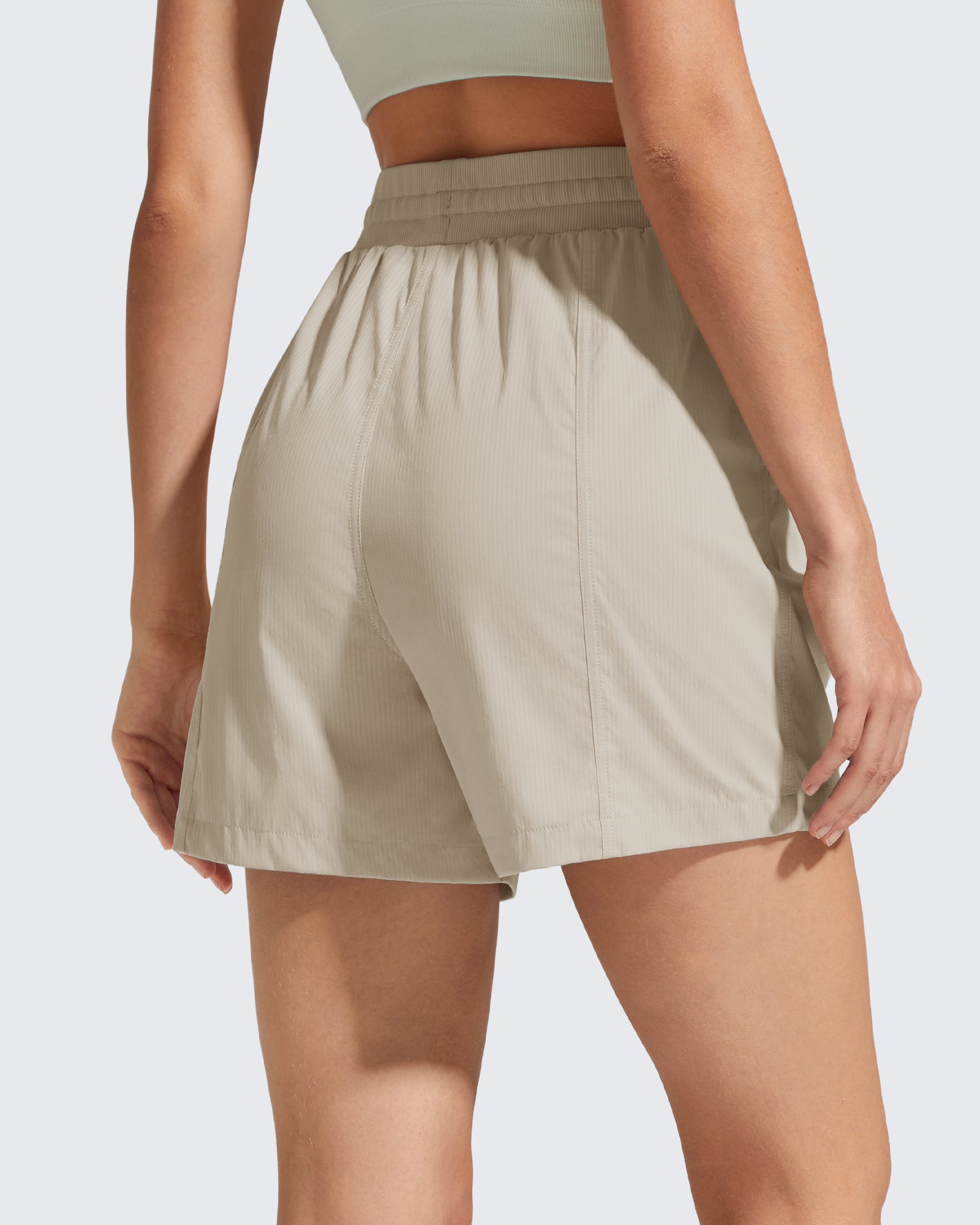 G4Free 4" High Waisted Casual Shorts with Pockets