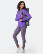 Quick Dry High Neck Sun Half Zip Workout Tops - G4Free