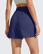 G4Free 4" High Waisted Casual Shorts with Pockets