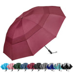 G4Free G4Free 42/46/54/62 Inch 10 Ribs Windproof for Rain Double Canopy Auto Umbrella