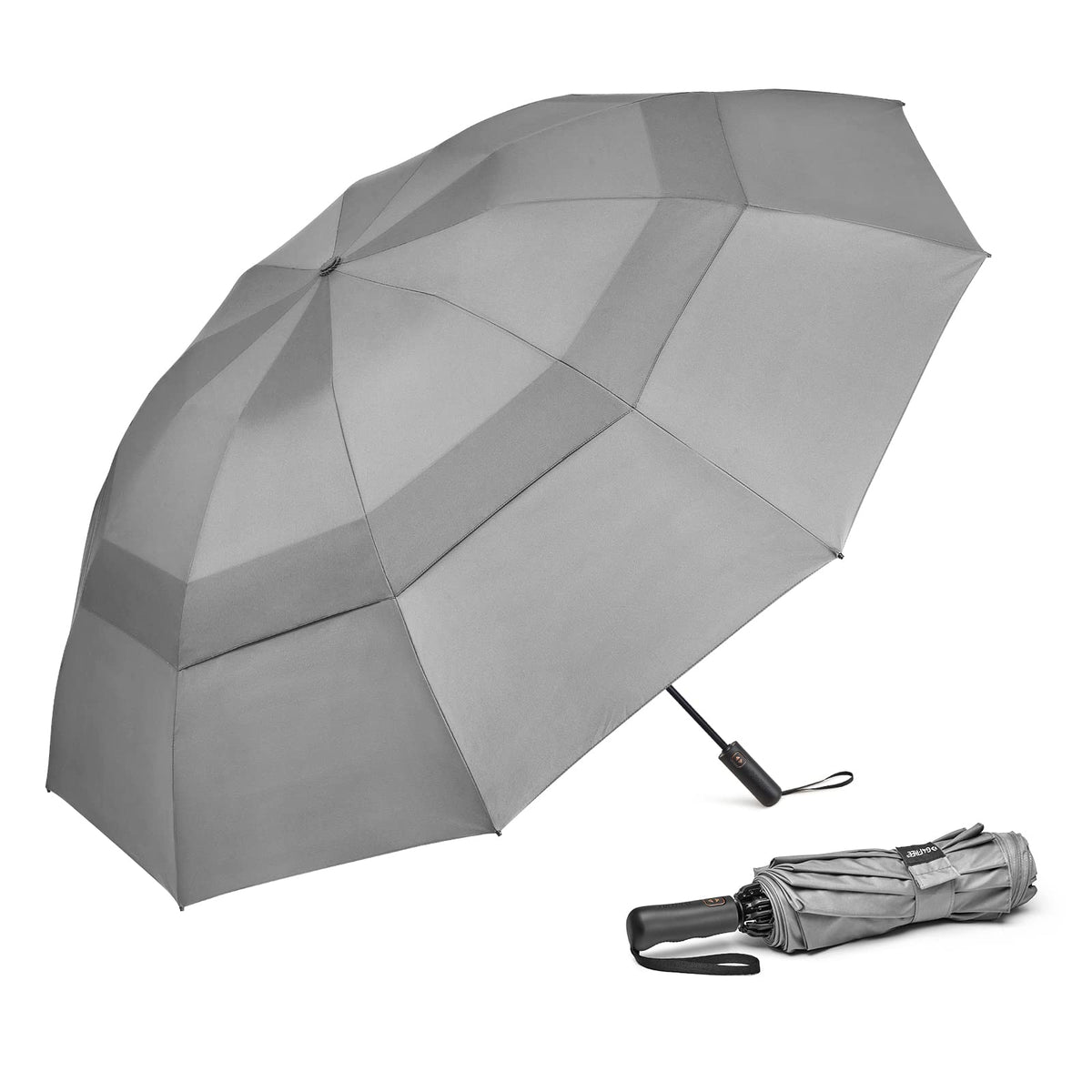 G4Free G4Free 42/46/54/62 Inch 10 Ribs Windproof for Rain Double Canopy Auto Umbrella