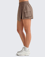 2 in 1 Elastic Waist Tennis Skorts - G4Free