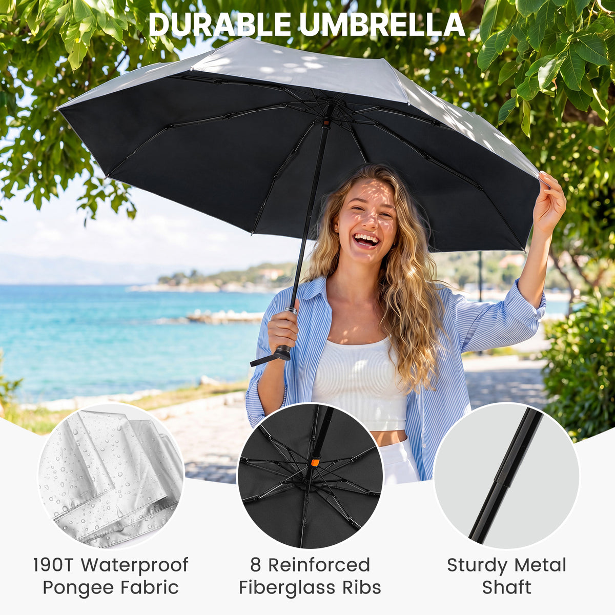 G4Free Mini Travel Umbrella UPF 50+