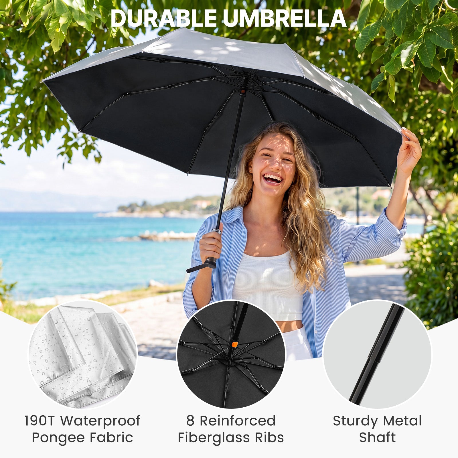 G4Free Mini Travel Umbrella UPF 50+