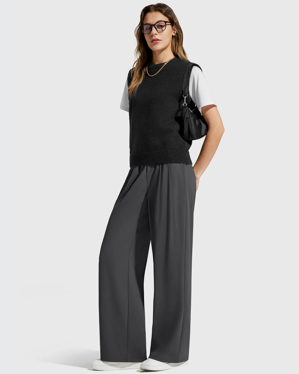 ShiftReady High Waisted Dressy Casual Trousers