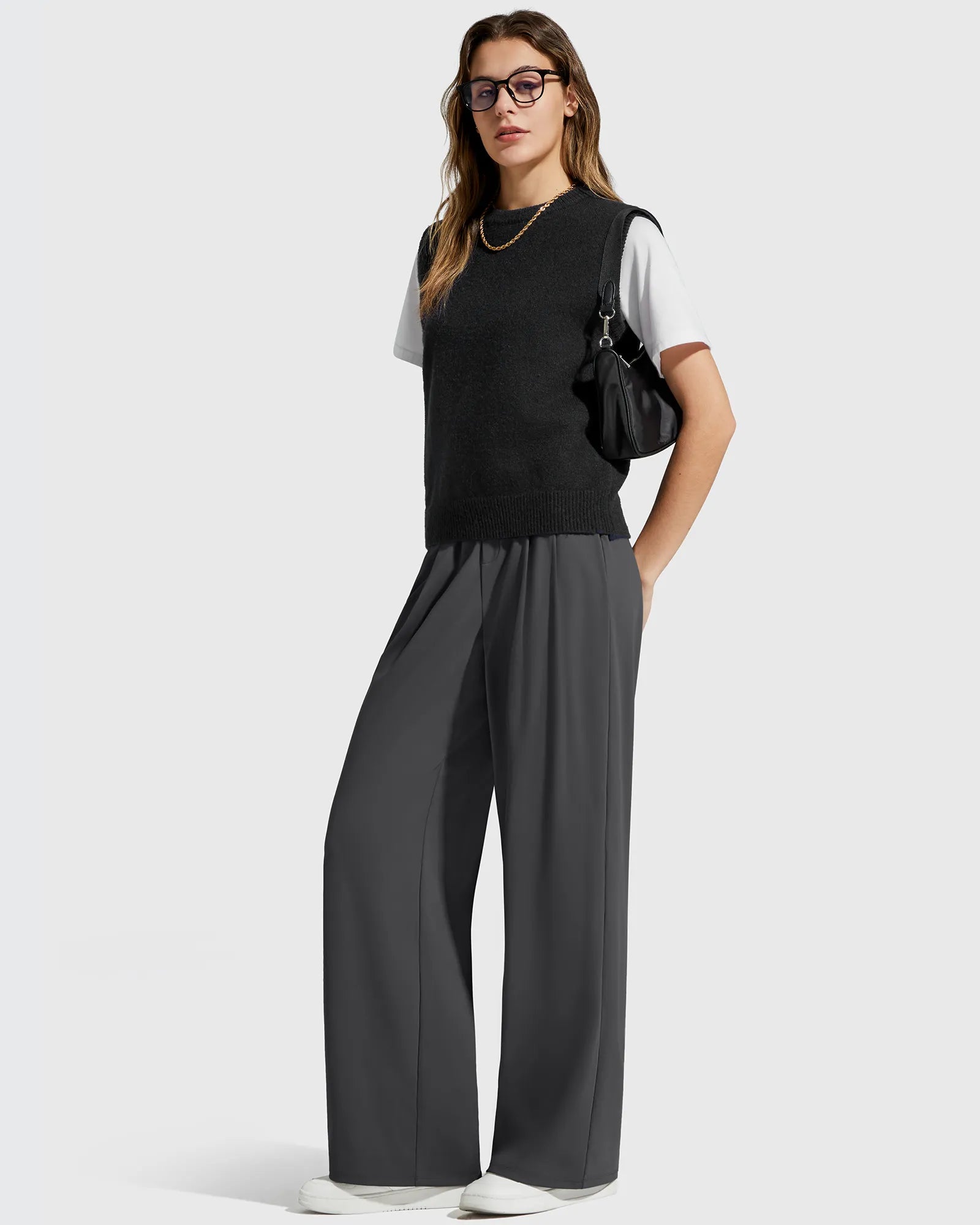 ShiftReady High Waisted Dressy Casual Trousers