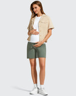 EverGoing Pockets Drawstring Over The Belly Pregnancy Shorts