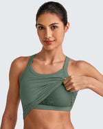 BareFeel Racerback Cropped Sports Bra - G4Free