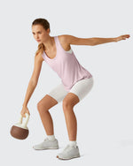 Racerback Hip Length Scoop Neck Muscle Tank Tops