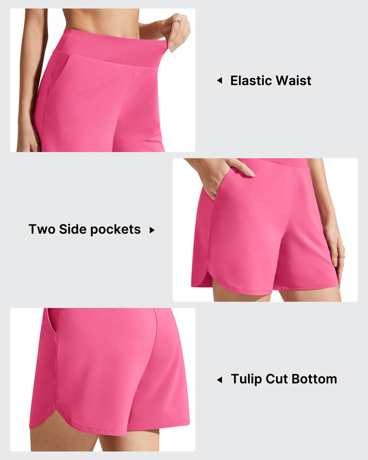 Chillwhisp Built-in Brief Liner High Waist Athletic Shorts