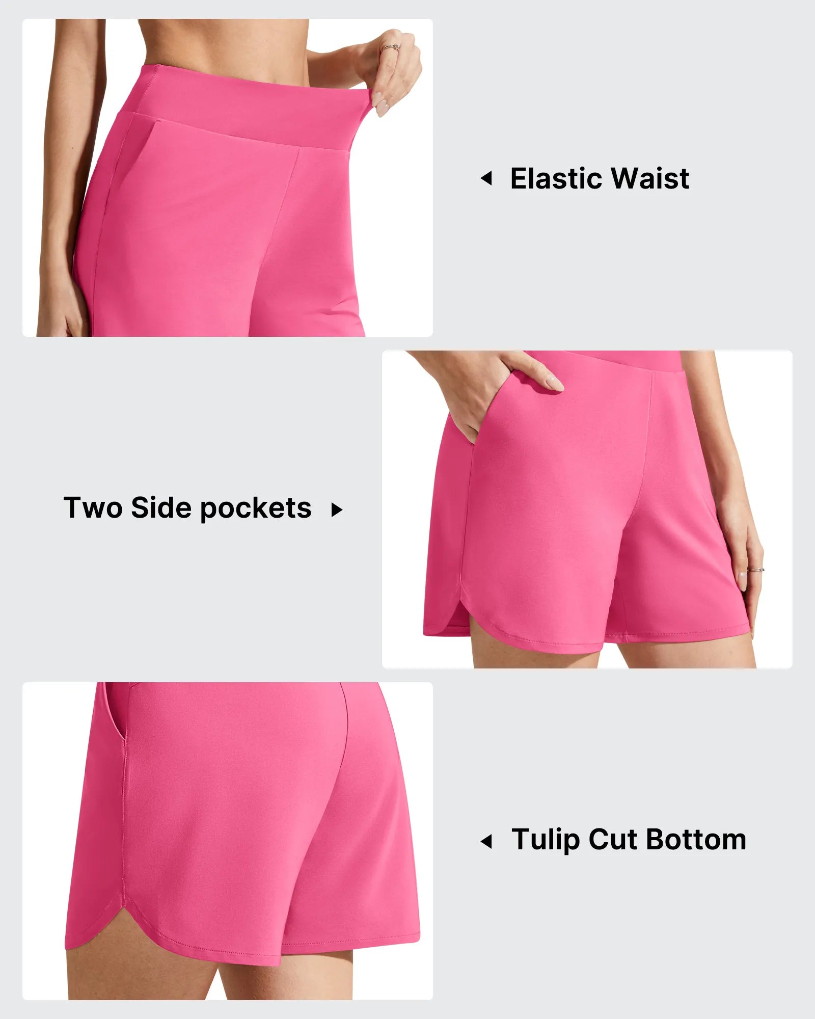 Chillwhisp Built-in Brief Liner High Waist Athletic Shorts