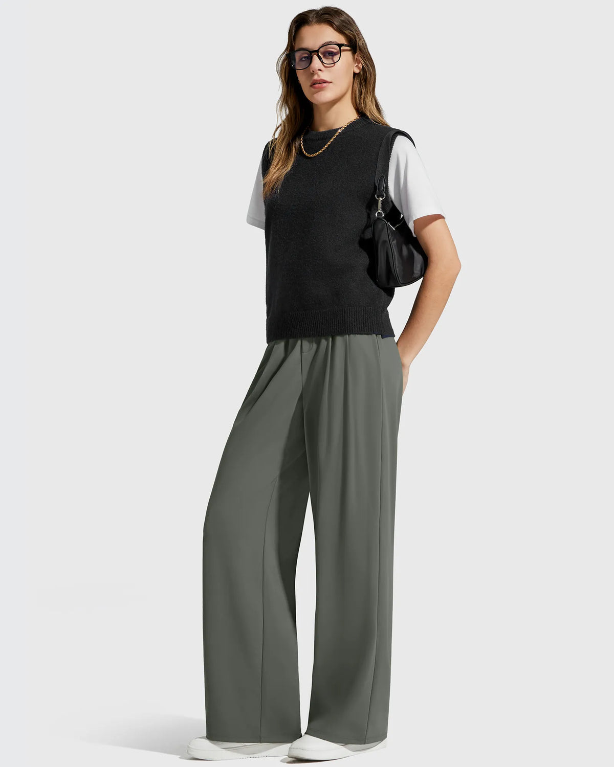 ShiftReady High Waisted Dressy Casual Trousers