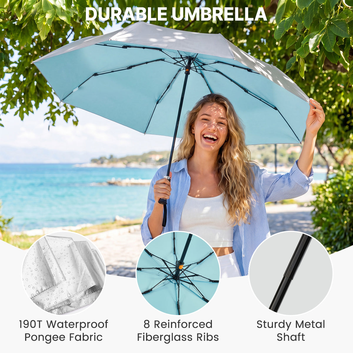 G4Free Mini Travel Umbrella UPF 50+