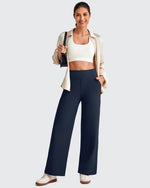 EverGoing High Waist Stretch Dressy Cropped Pants Petite - G4Free