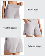 Chillwhisp Built-in Brief Liner High Waist Athletic Shorts