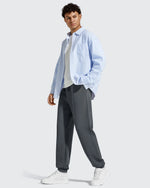Smoofit Men's Fleece Lined Drawstring Thermal Joggers