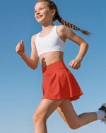 G4Free Chillwhisp Pleated Tennis Skirt for Girls – High Waisted Skort with 4 Pockets