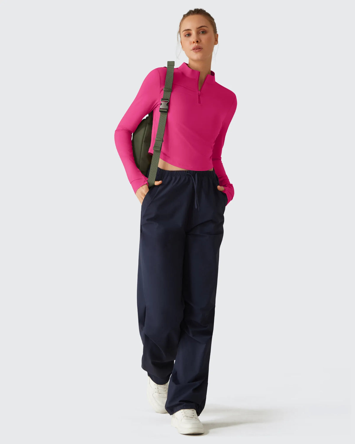 Lightbreeze UPF 50+ Sun Thumbholes Quater Zip Shirts