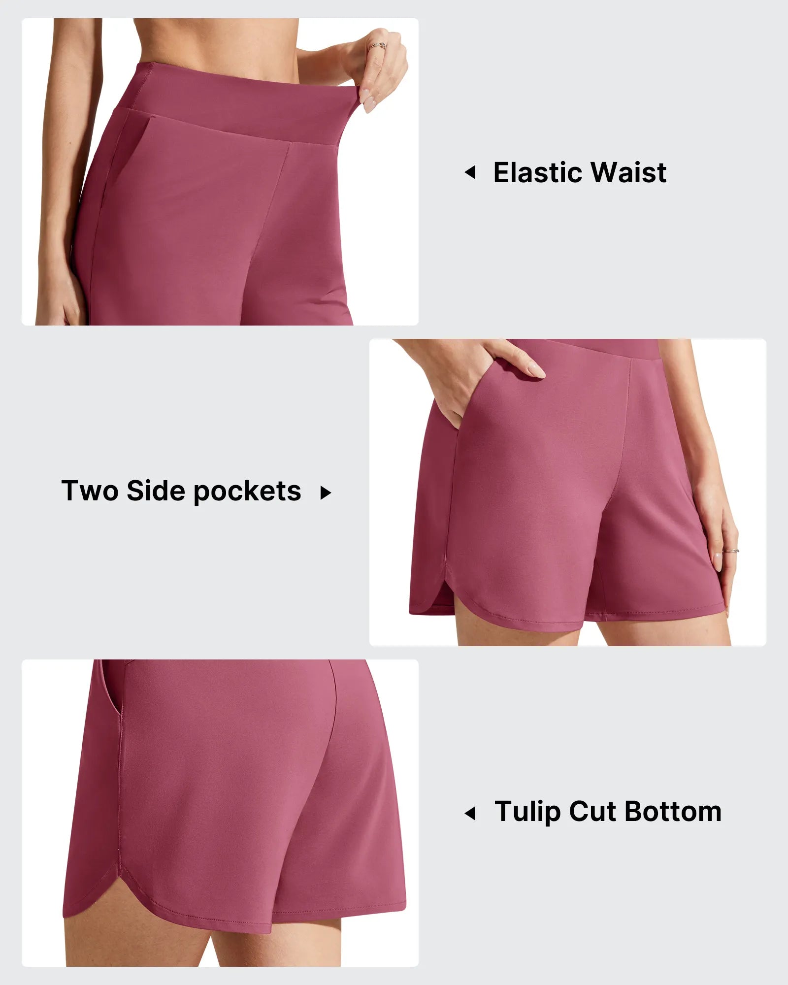 Chillwhisp Built-in Brief Liner High Waist Athletic Shorts