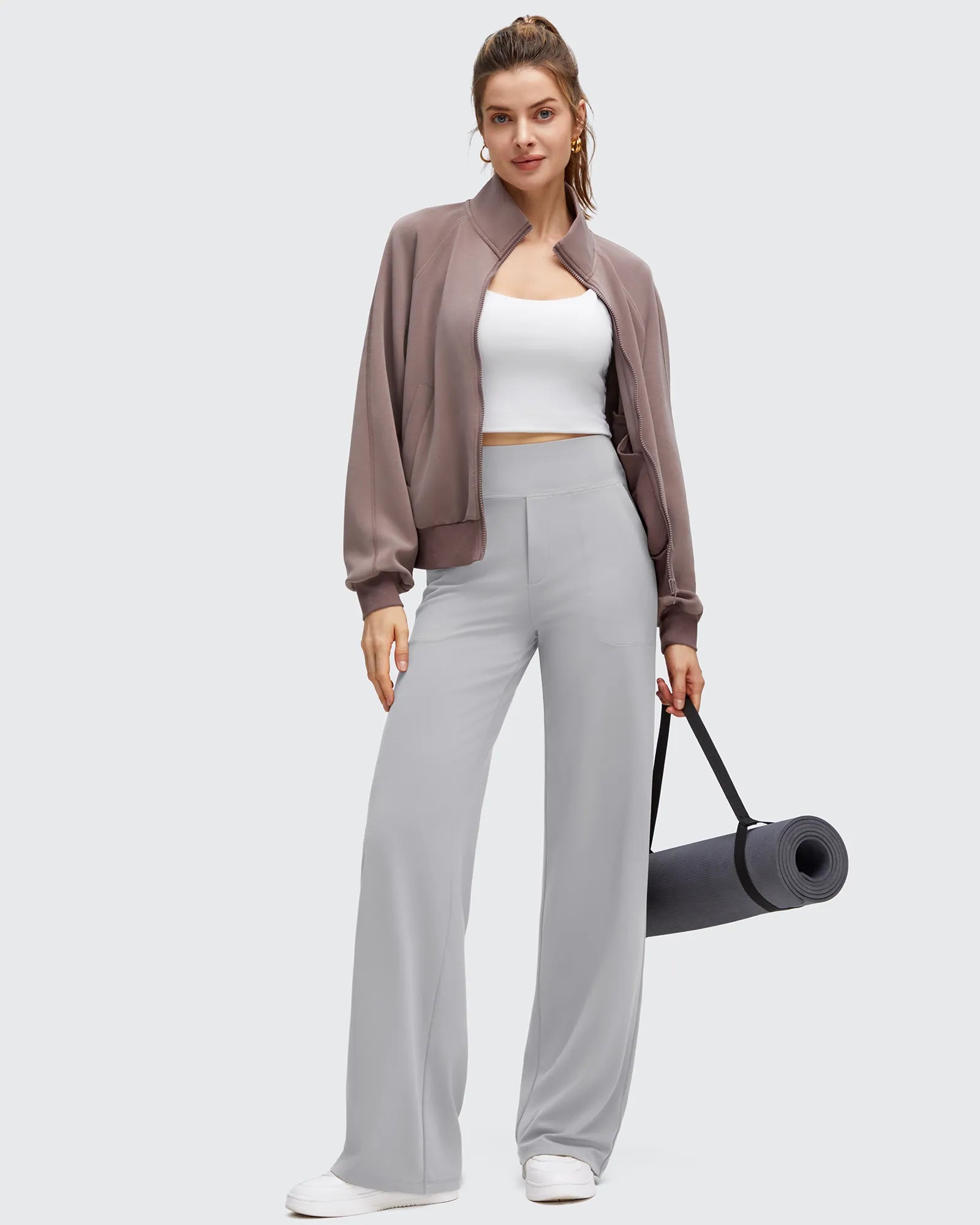 BareFeel High Stretch Wide Leg Yoga Pants
