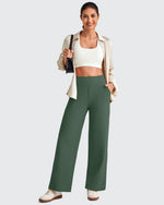 EverGoing High Waist Stretch Dressy Cropped Pants Petite - G4Free