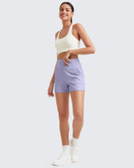 Ribbed Mid-Rise Seamless Work Shorts - G4Free