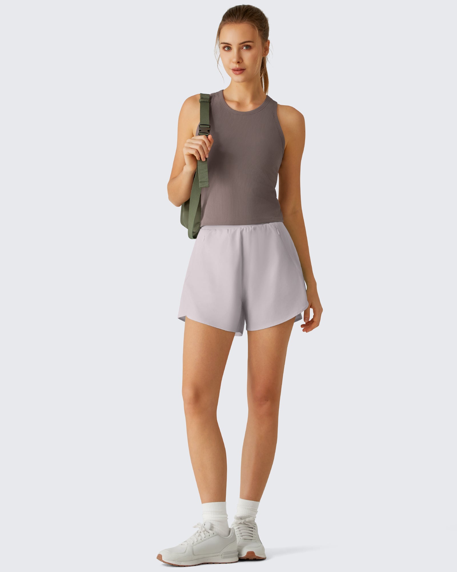 G4Free Slim Fit Racerback Ribbed Tank