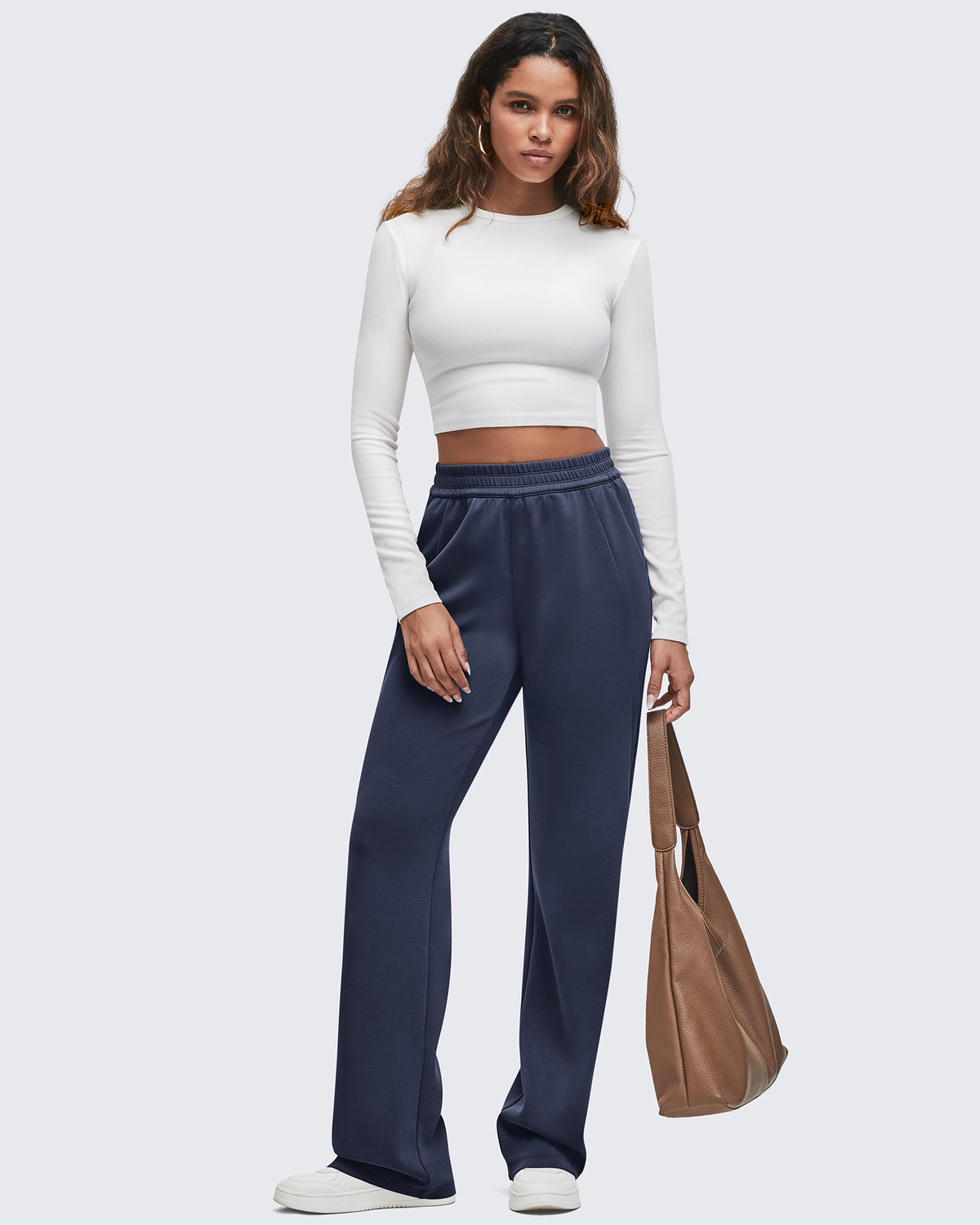 Smoofit Elastic-Waist Wide Leg Sweatpants Tall - G4Free