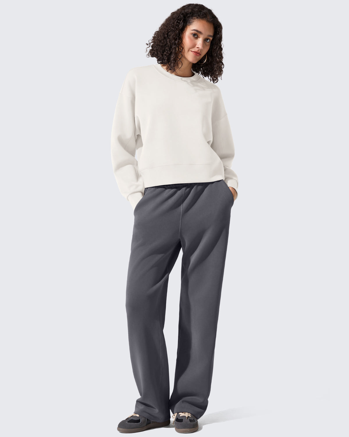 Smoofit Crewneck Pullover Loose Sweatshirts - G4Free