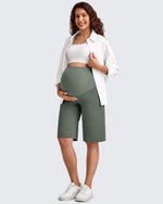 EverGoing Maternity Athletic Bermuda Shorts 12'' - G4Free