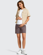 EverGoing Pockets Drawstring Over The Belly Pregnancy Shorts