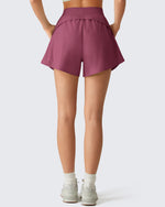 G4Free Chillwhisp 2.5" Dolphin Hem Running Shorts with Pockets