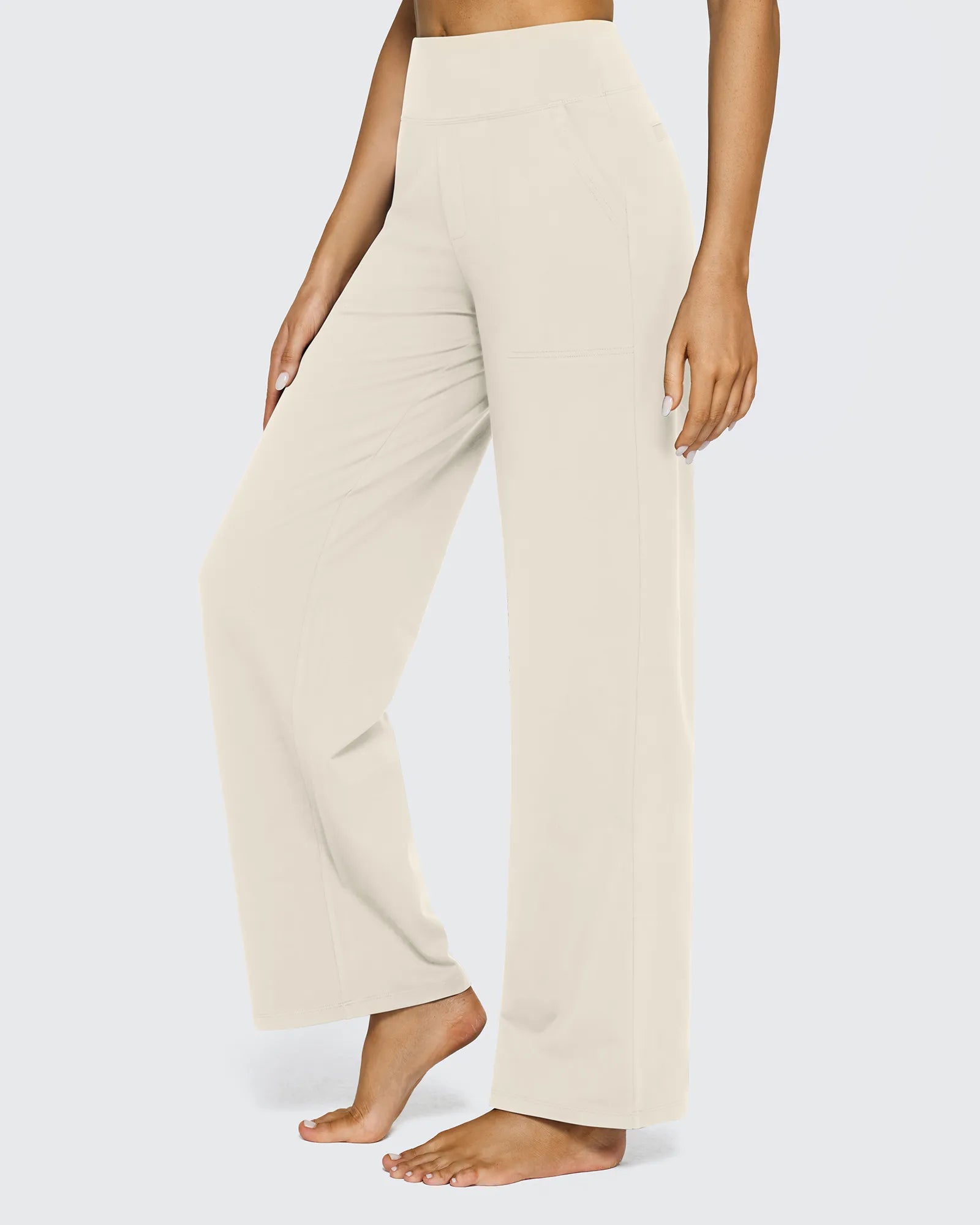EverGoing Loose High-Waist Business Casual Pants 27'' - G4Free