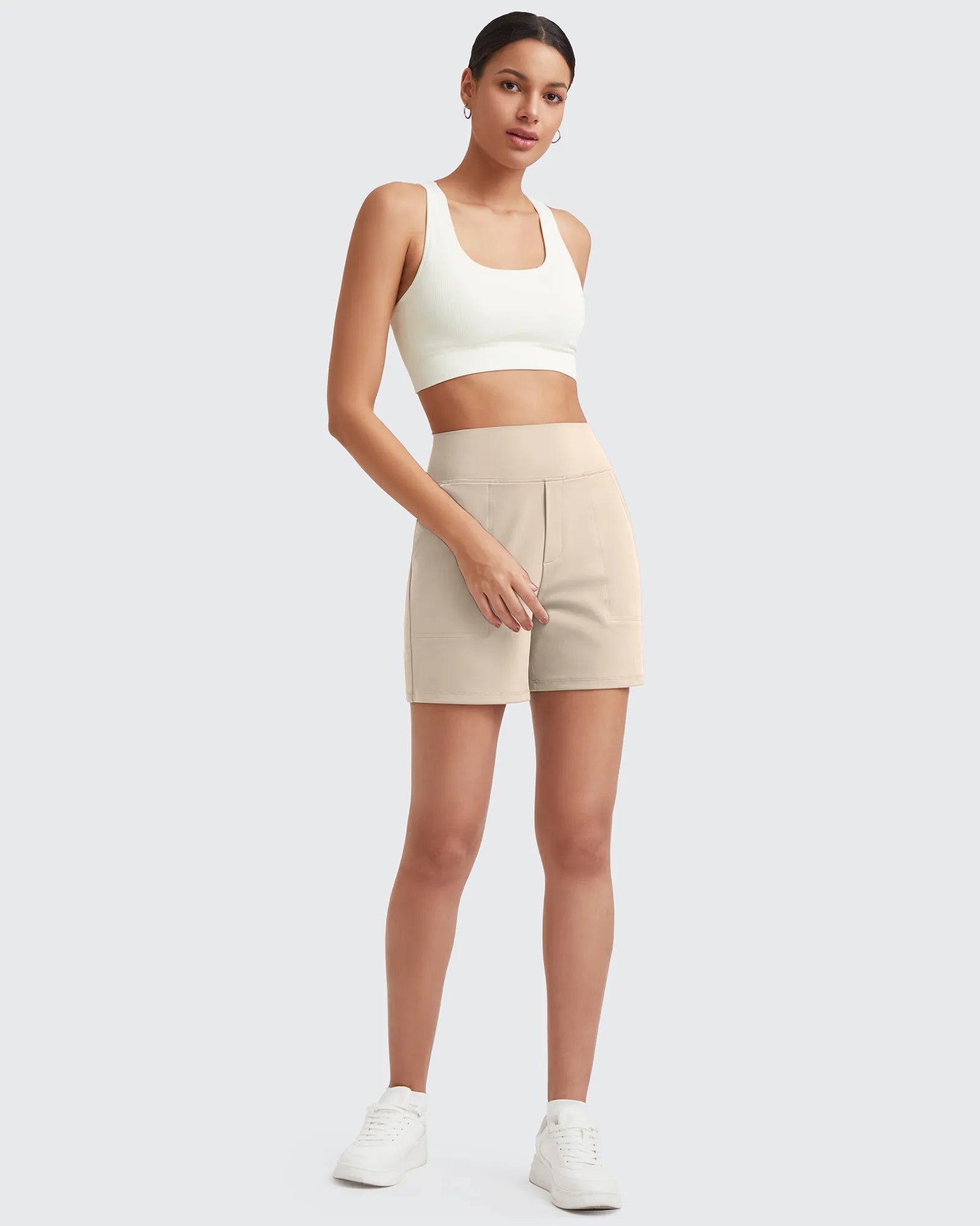 EverGoing High-Waist Burmuda Athletic Shorts 5'' - G4Free