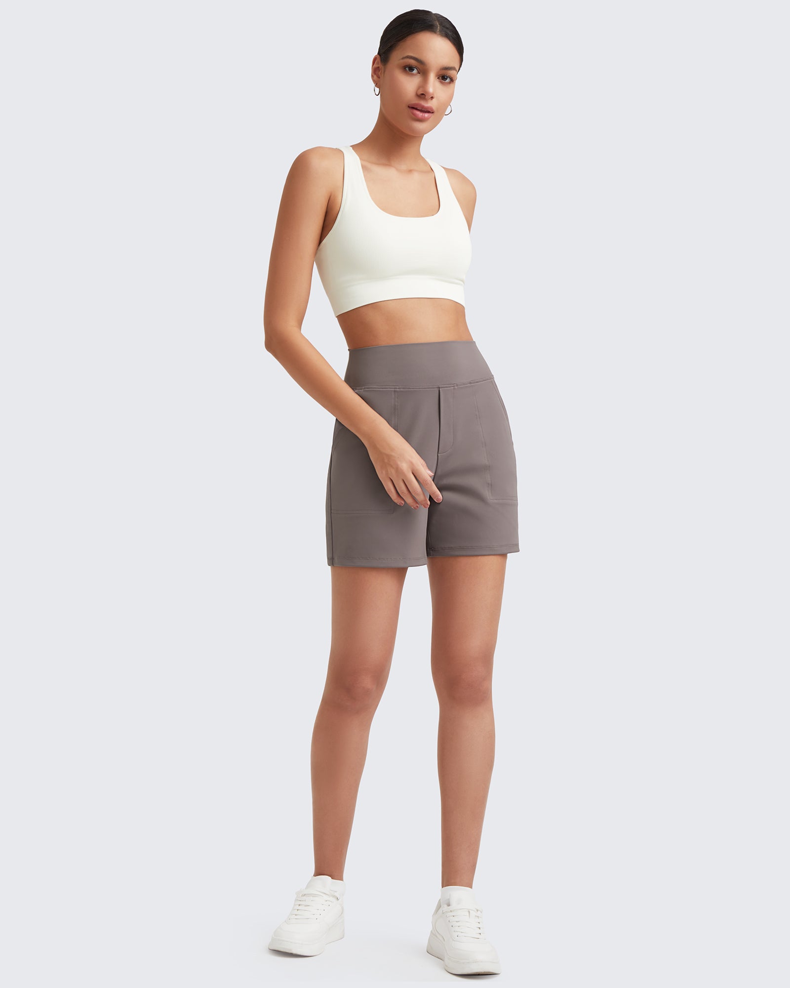 EverGoing High-Waist Burmuda Athletic Shorts 5'' - G4Free