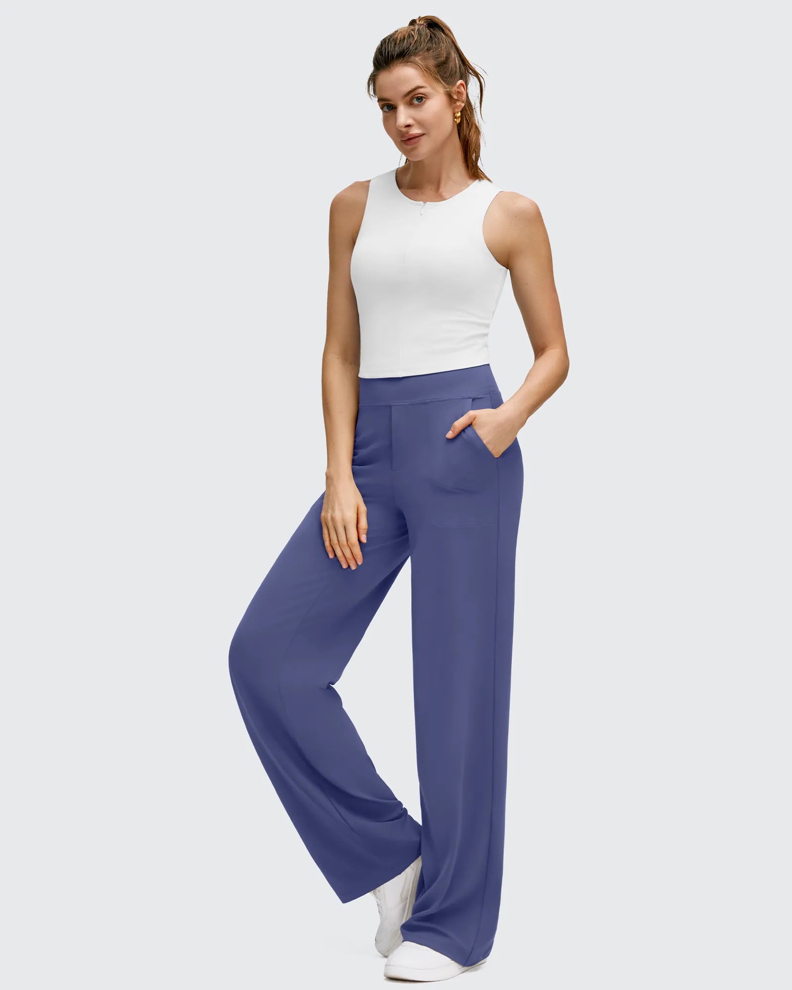 BareFeel High Stretch Wide Leg Yoga Pants