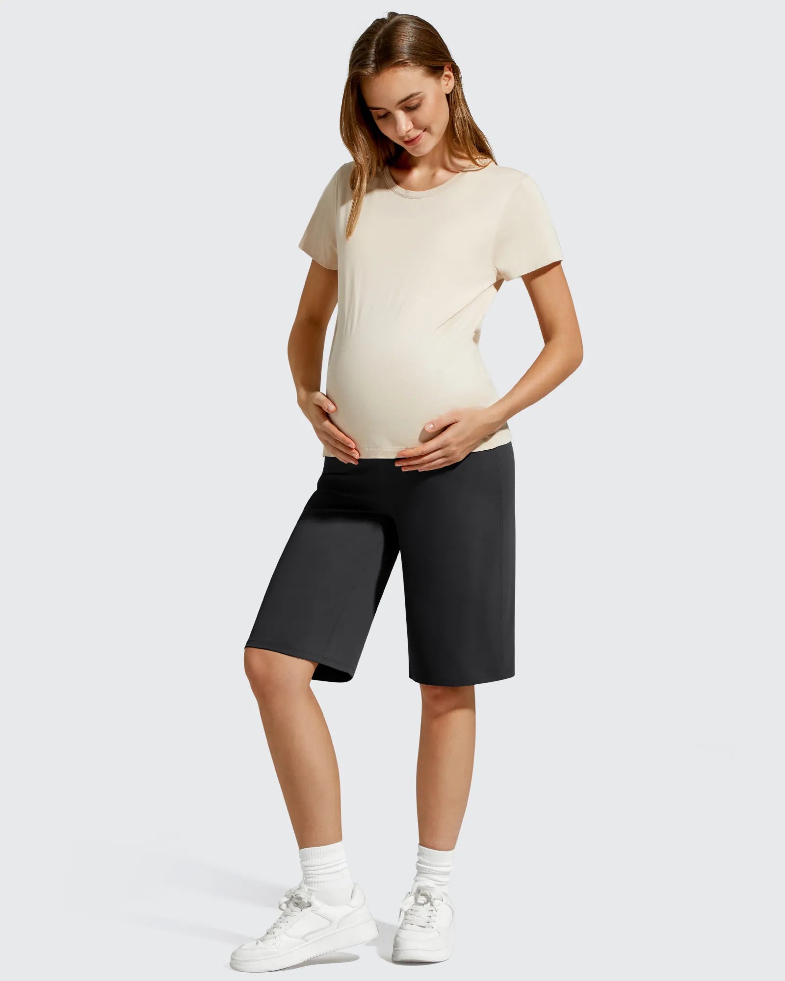 BareFeel Maternity Bermuda Wide Leg Shorts