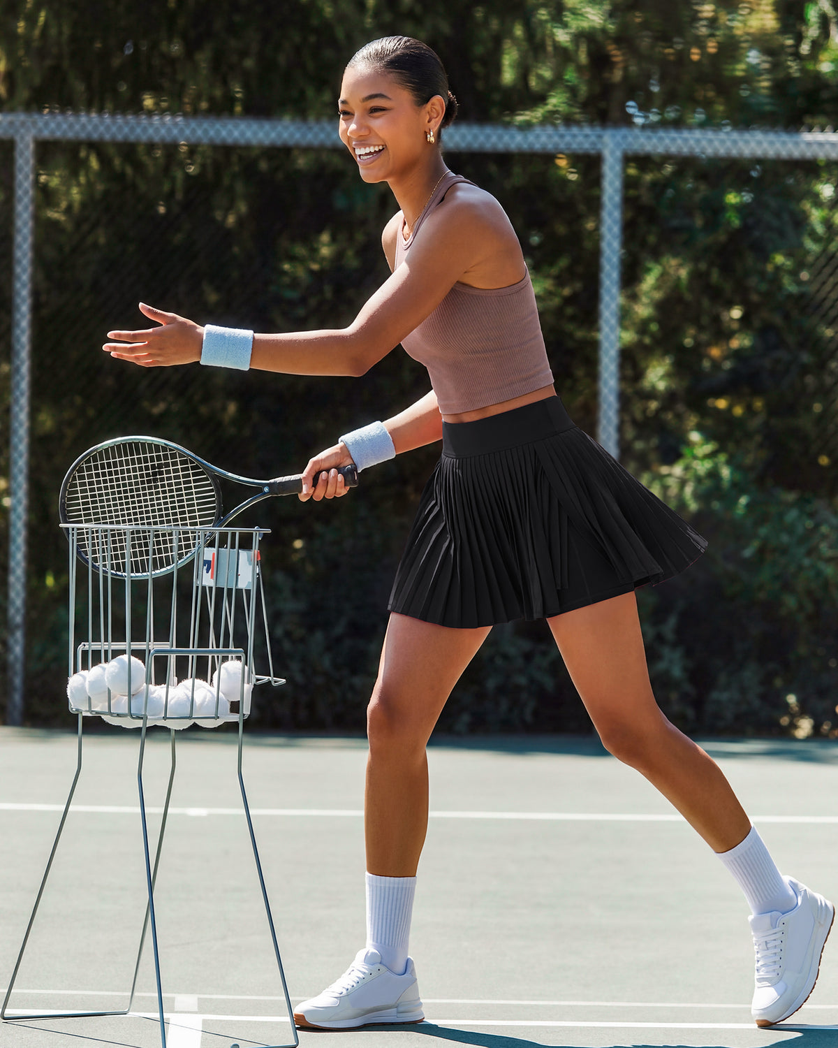 G4Free Chillwhisp 14" Pleated Tennis Skirt with Inner Shorts Pocket