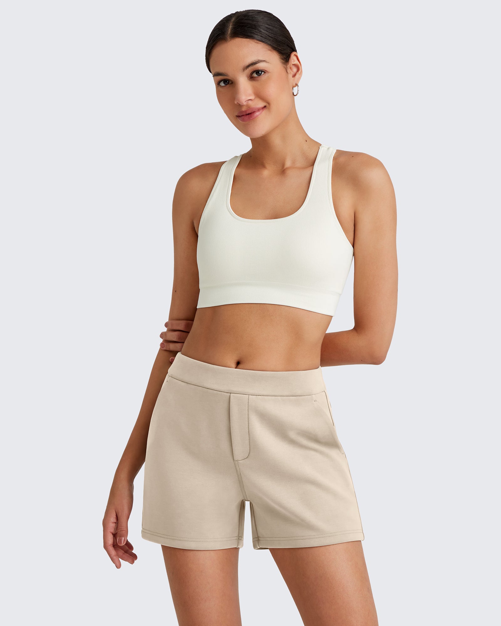 Smoofit High Waisted Sweat Shorts 4''
