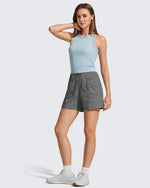 G4Free 4" High Waisted Casual Shorts with Pockets