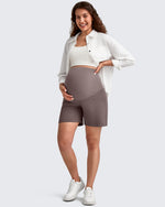 Over The Belly Pregnancy Athletic Shorts 6'' - G4Free