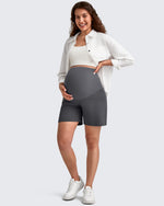 Over The Belly Pregnancy Athletic Shorts 6'' - G4Free