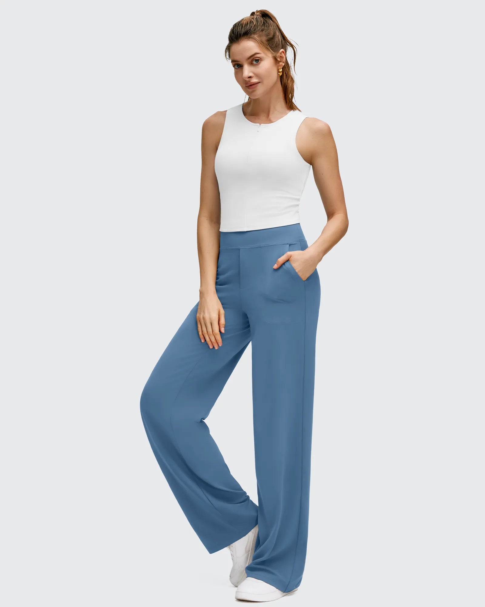 BareFeel High Stretch Wide Leg Yoga Pants