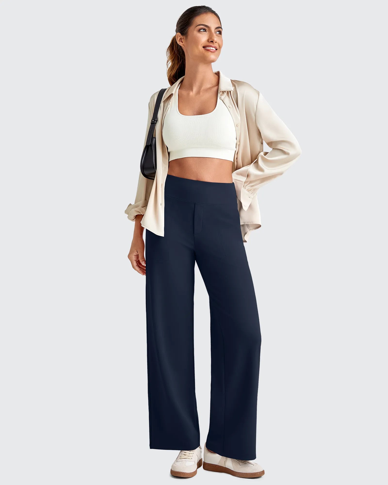 EverGoing High Waist Stretch Dressy Cropped Pants Regular - G4Free