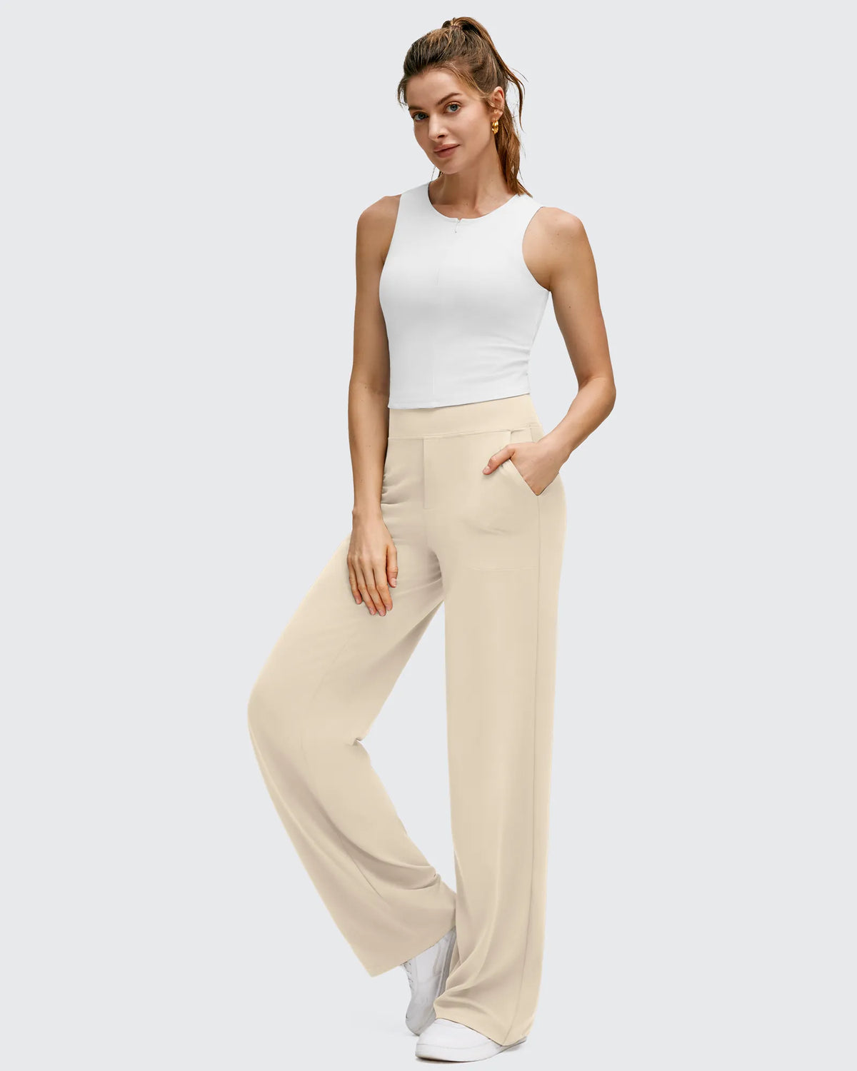 BareFeel High Stretch Wide Leg Yoga Pants