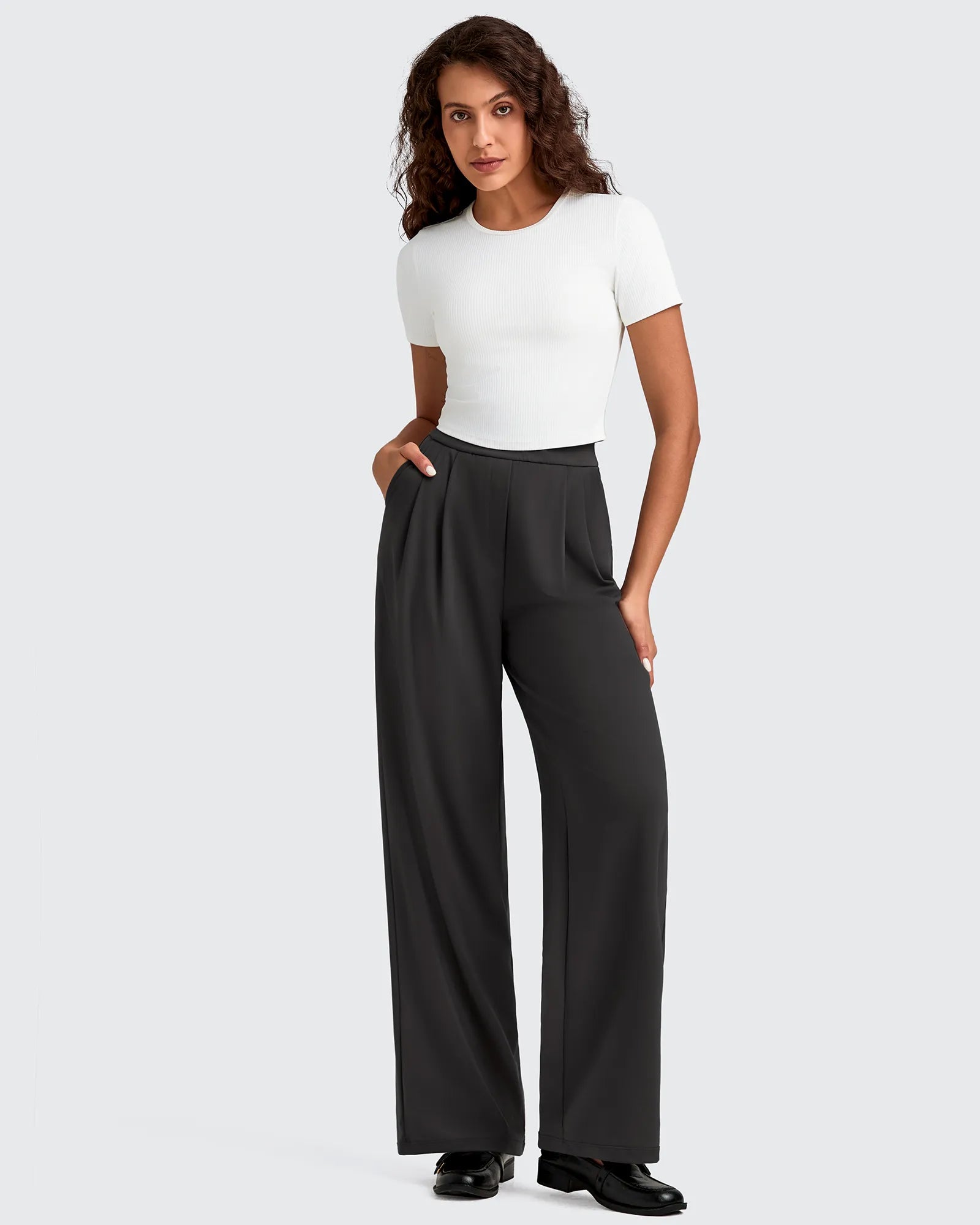 ShiftReady High Waisted Dressy Casual Trousers