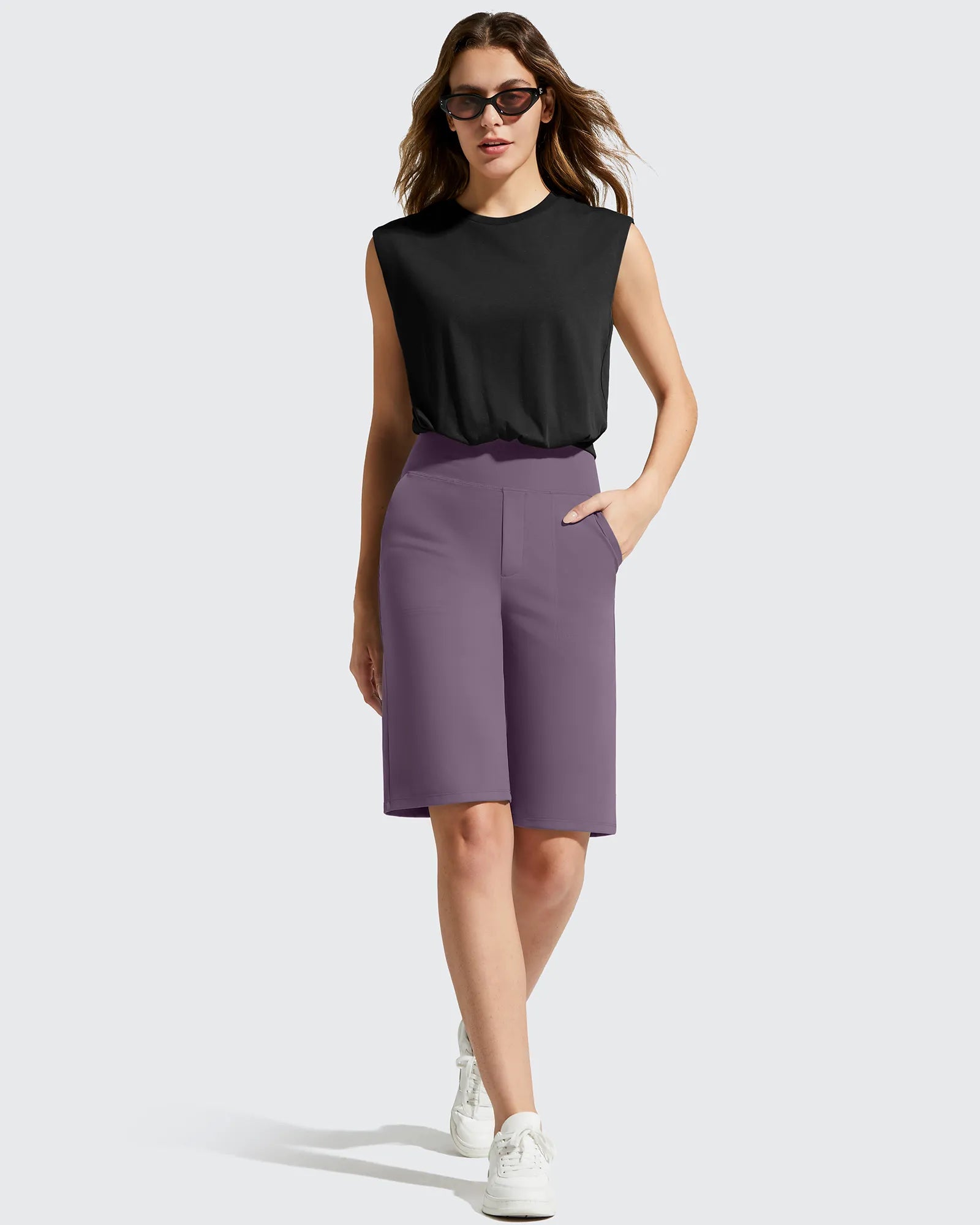 EverGoing Bermuda Pockets Knee Length Shorts 10"