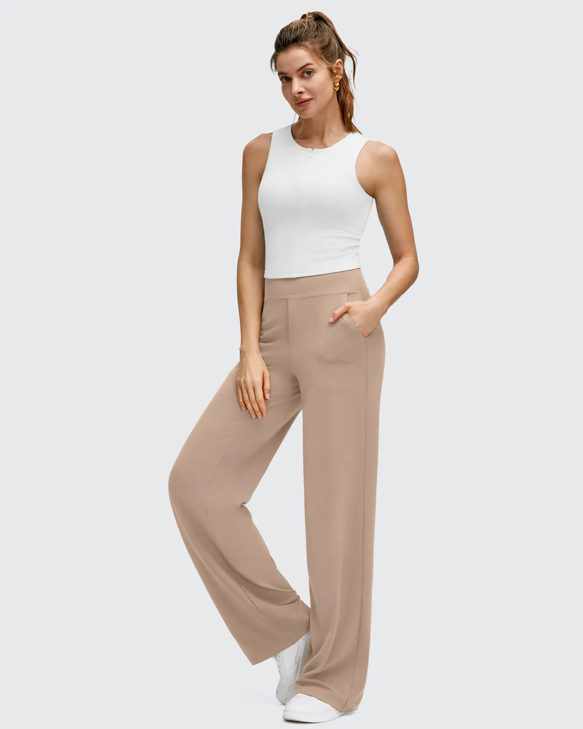 BareFeel High Stretch Wide Leg Yoga Pants