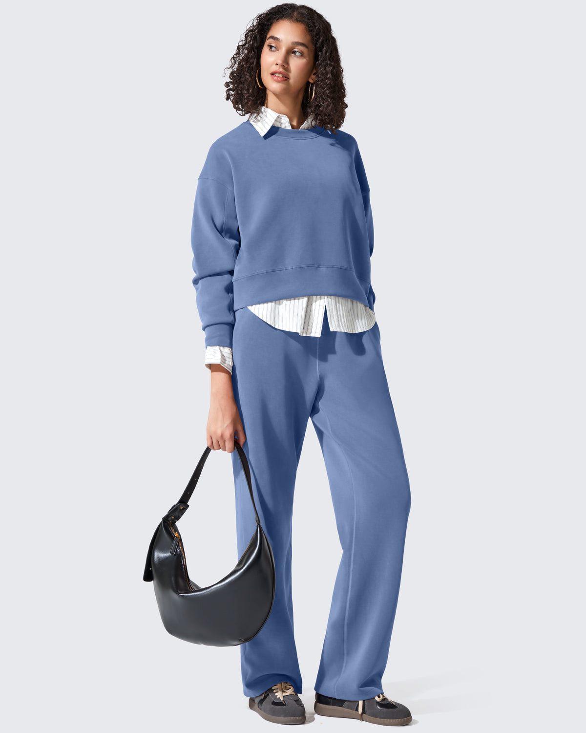 Smoofit Crewneck Pullover Loose Sweatshirts - G4Free